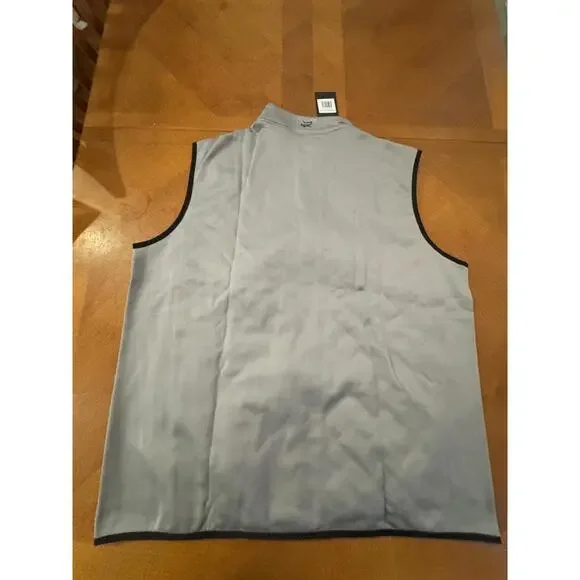 TGW Men's Quilted Sleeveless Vest Jacket Gray Size XXL - Picture 2 of 6